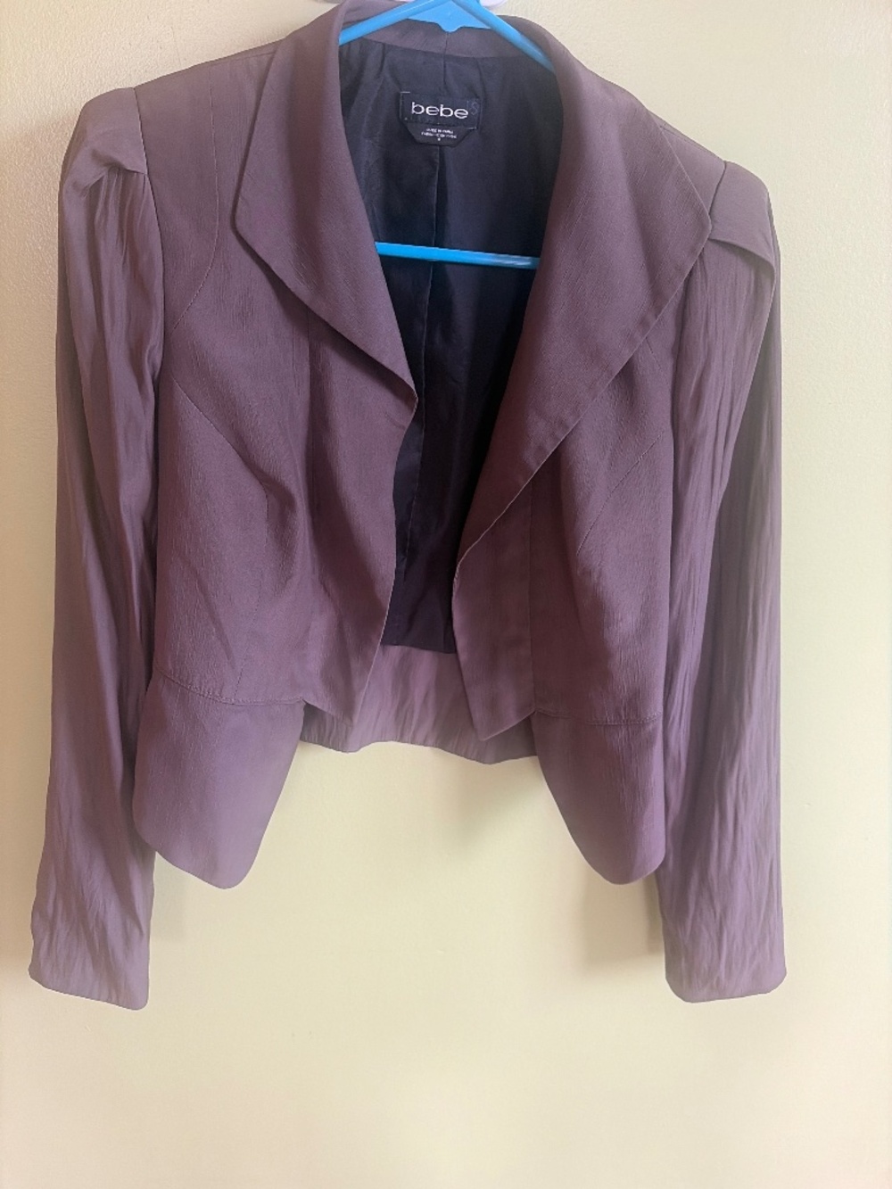 Vintage y2k Bebe Cropped Brown Blazer